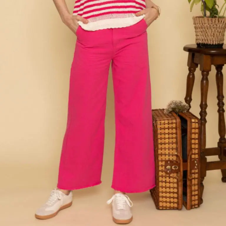 Pink Wide Leg Pants