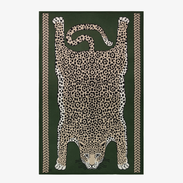 Plaid Léopard Kaki