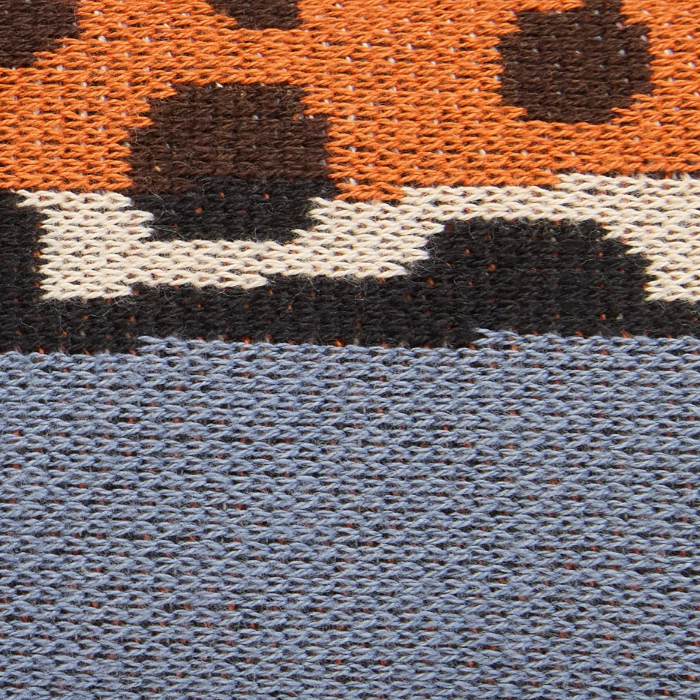 Plaid Léopard Bleu