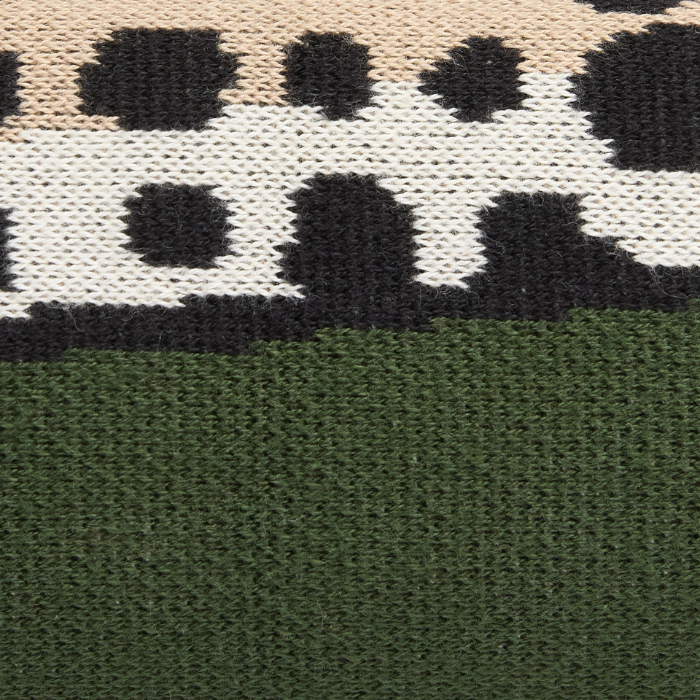 Plaid Léopard Kaki