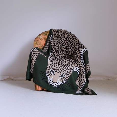 Plaid Léopard Kaki
