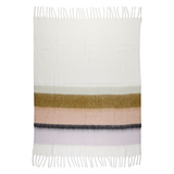 Plaid Pure Kaki et Parme