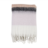 Plaid Pure Kaki et Parme