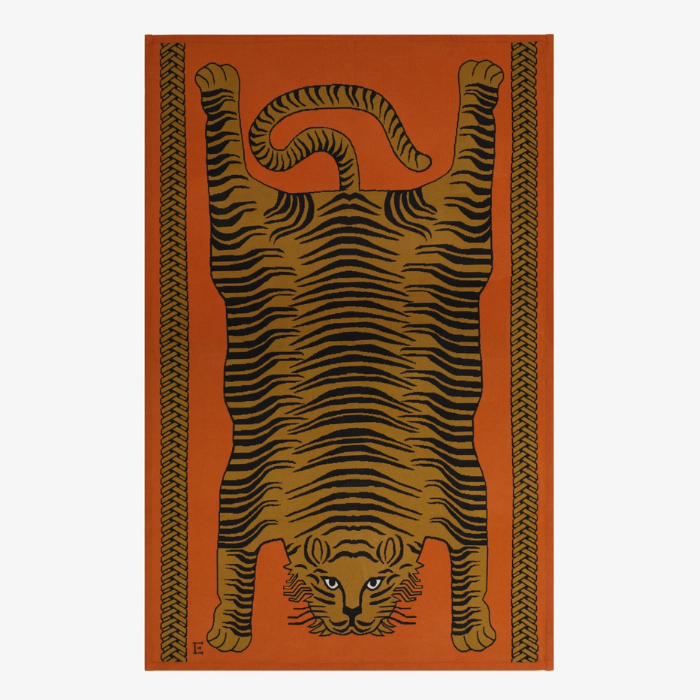 Plaid Tigre Rouille
