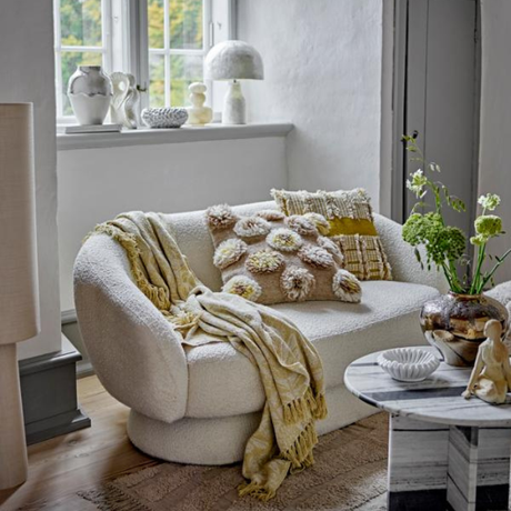 Plaid Végétal Jaune