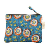 Pochette Fleurs Bleu & Rouge