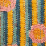 Pochette Fleurs Rayures