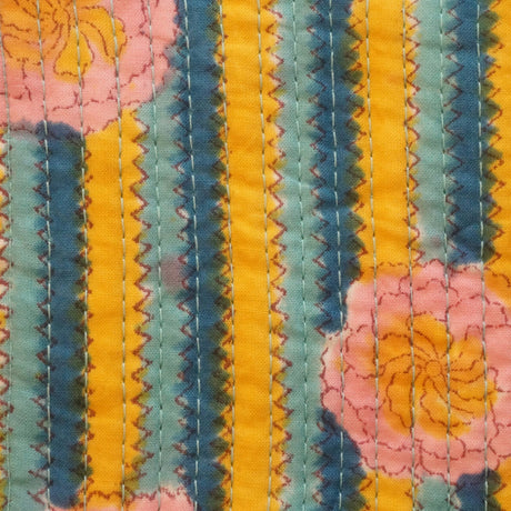 Pochette Fleurs Rayures