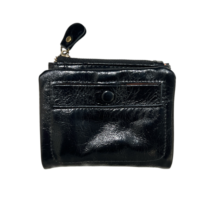Porte-Monnaie Cuir Noir