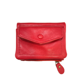 Porte-Monnaie Cuir Rouge