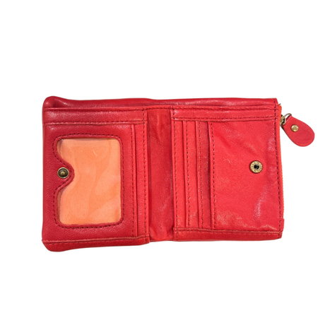 Porte-Monnaie Cuir Rouge
