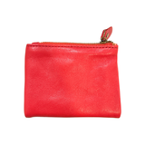 Porte-Monnaie Cuir Rouge