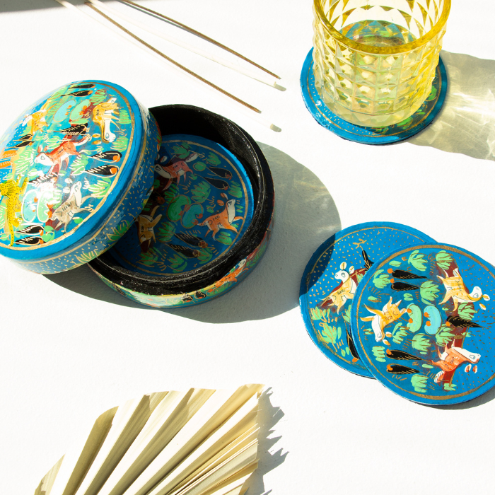 Boite 6 Sous Verres Jungle