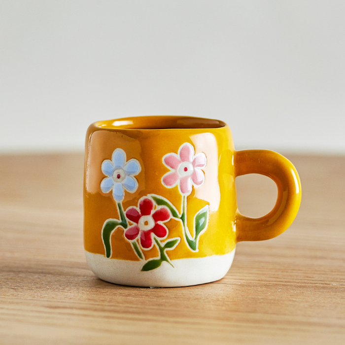 Tasse Fleurs Jaune