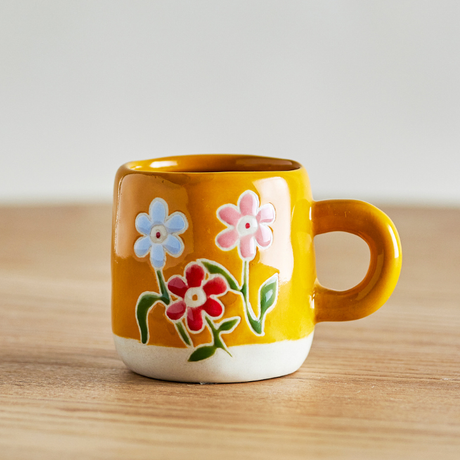 Tasse Fleurs Jaune
