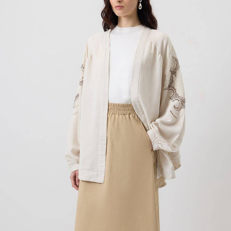 Veste Kimono Broderies Paillettes