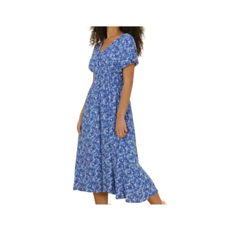 Robe midi bleue