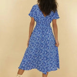 Robe midi bleue