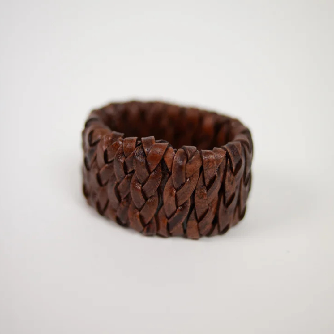 2 Ronds de Serviette Cuir