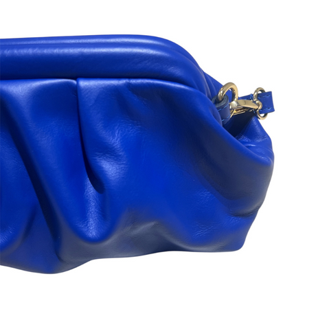Sac Bourse Cuir Bleu
