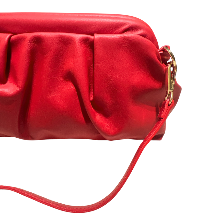 Sac Bourse Cuir Rouge