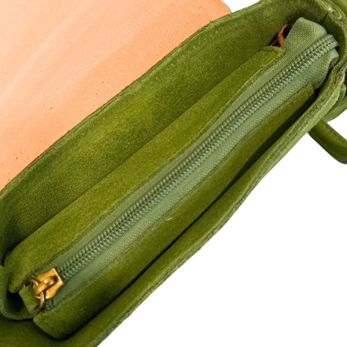 Sac Cuir Luna Vert