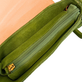 Sac Cuir Luna Vert