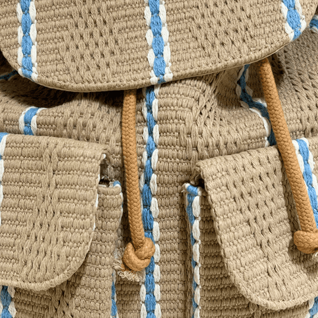 Sac à Dos Tissage Beige