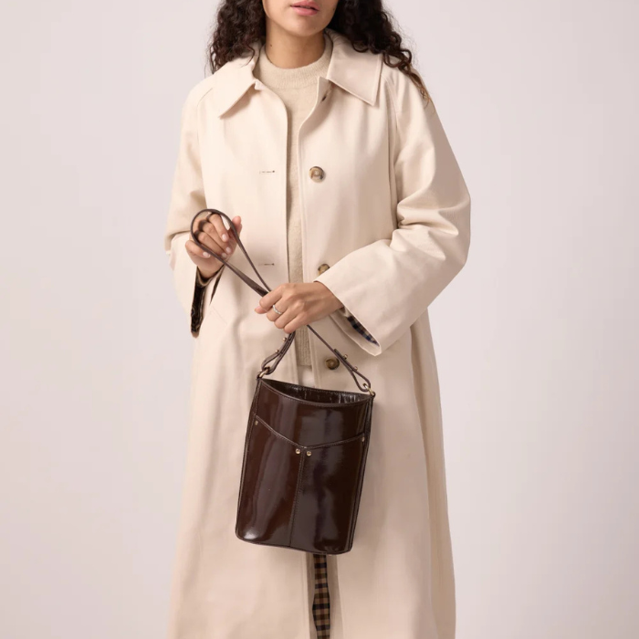Sac Gabrielle Chocolat Vernis