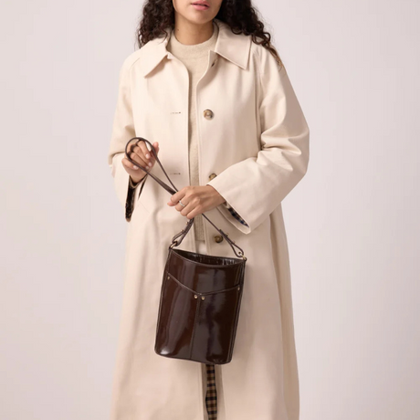 Sac Gabrielle Chocolat Vernis