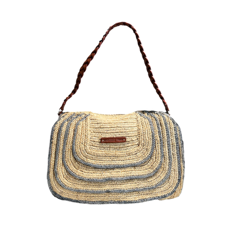 Sac tressé en rafia