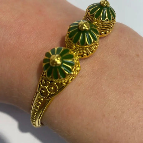 Jasmine Green Dome Bangle