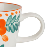 Set 2 Mugs Flowers