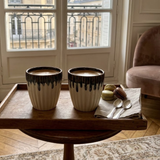 Set 2 Tasses Chocolat et Blanc