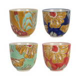Set 4 Cups Fleurs