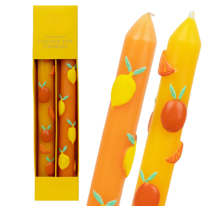 Set de 2 Bougies Citrons