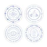 Set de 4 Assiettes Dictons