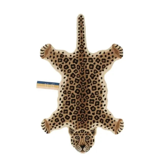 Large leopard rug