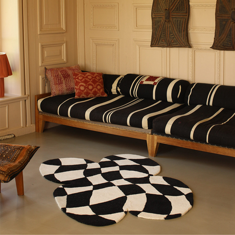 Tapis Papillon à Carreaux XL