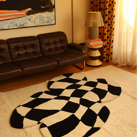 Tapis Papillon à Carreaux XL