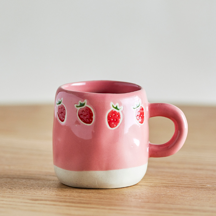 Tasse Fraises Rose