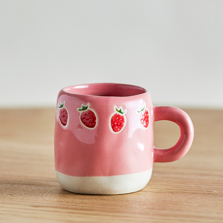 Tasse Fraises Rose