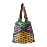 Tote Bag Kantha Vert & Parme