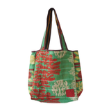 Tote Bag Kantha Vert & Parme