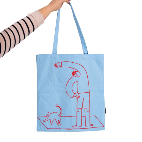 Tote Bag Life is Simple Bleu