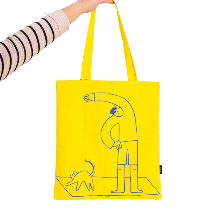 Tote Bag Life is Simple Jaune