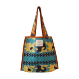 Tote Bage Kantha Bleu & Jaune