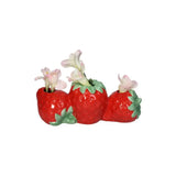 Triple Strawberry Vase