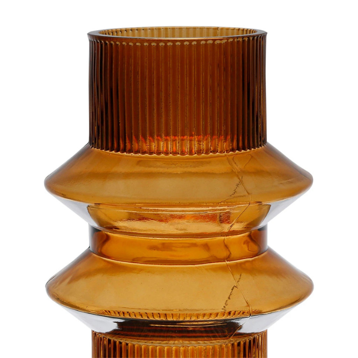 Vase Ambre Stries