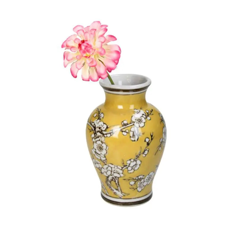 Yellow Cherry Vase M